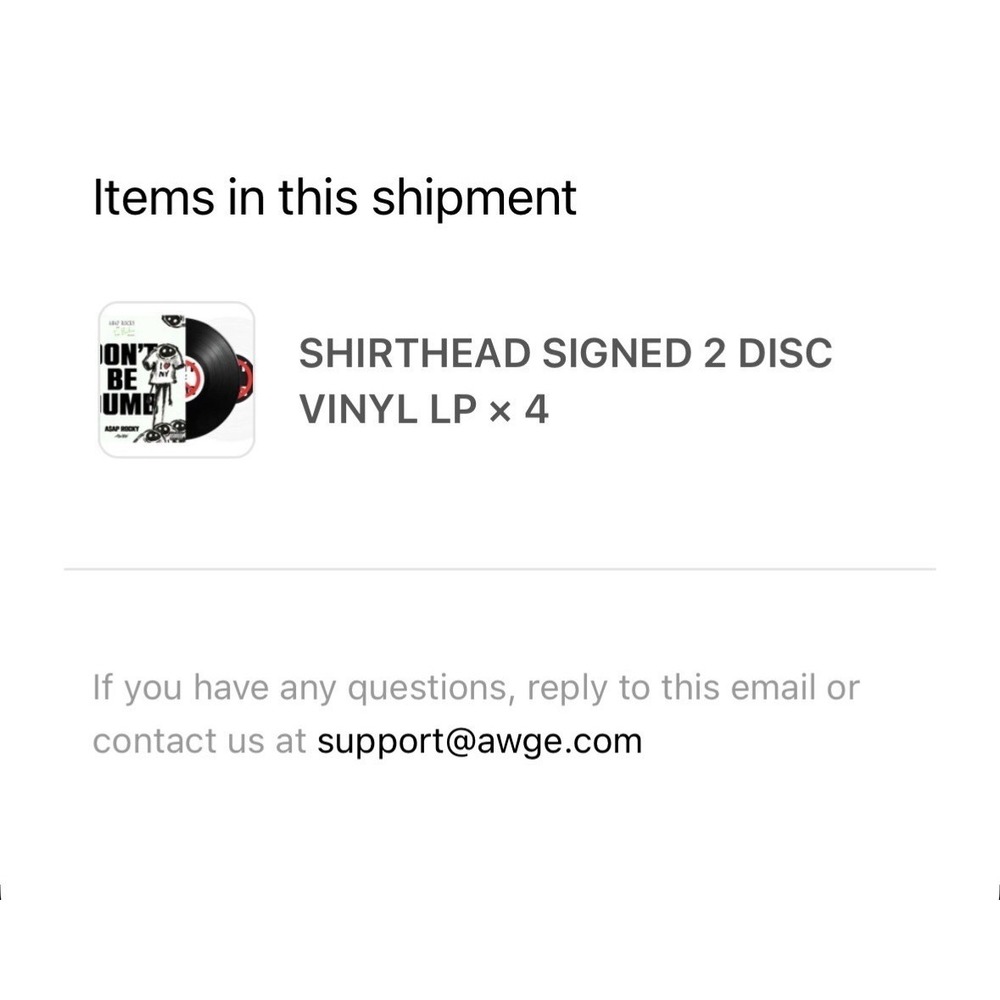 SIGNED ASAP ROCKY Dont Be Dumb SHIRTHEAD Vinyl 2xLP BLACK Insert Presale ❤️✅ NEW - Picture 3 of 10
